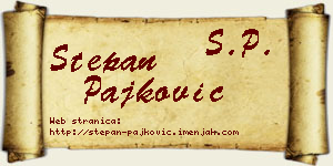 Stepan Pajković vizit kartica